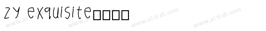 zy exquisite字体转换